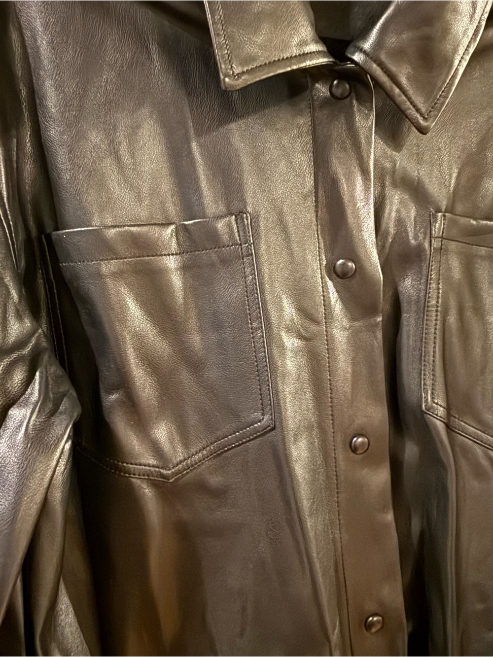 Leather Shacket - Picture 8 of 13